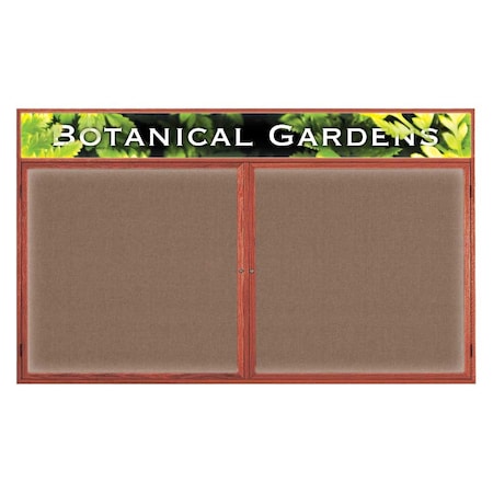 United Visual Products Open Faced Traditional Rounded Corkboard UV641ARC-GOLD-RUBBER